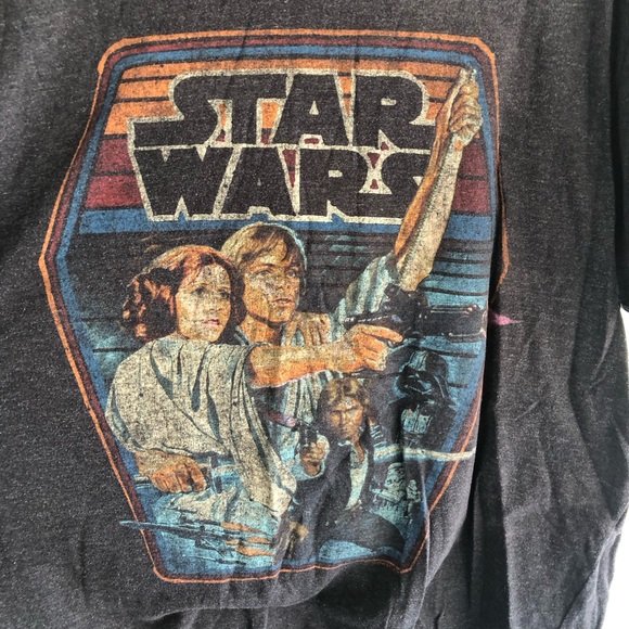 Star Wars T-Shirt Mens Gray - Picture 3 of 4